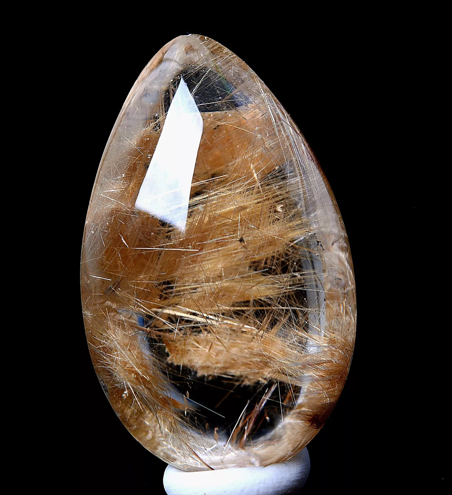 12.98g AA++Natural Clear Quartz Hair Rutilated Golden Hair Crystal Pendant