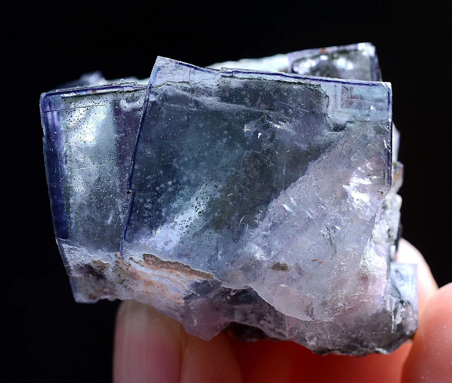 57g Natural Phantom Window Purple Fluorite Mineral Specimen/Yaogangxian China