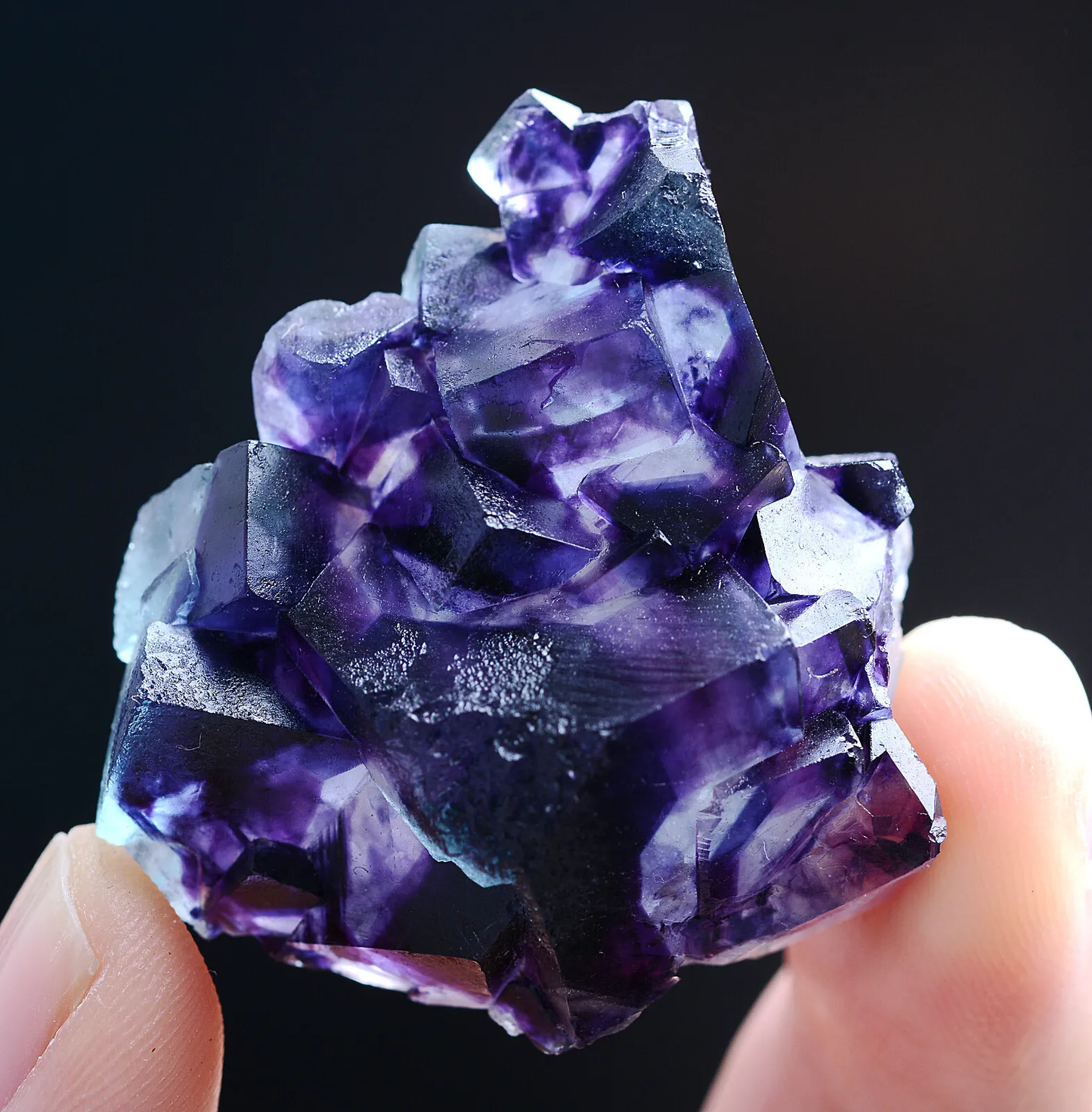 29g Natural Devil's Eye Purple FLUORITE Mineral Specimen/Inner Mongolia China