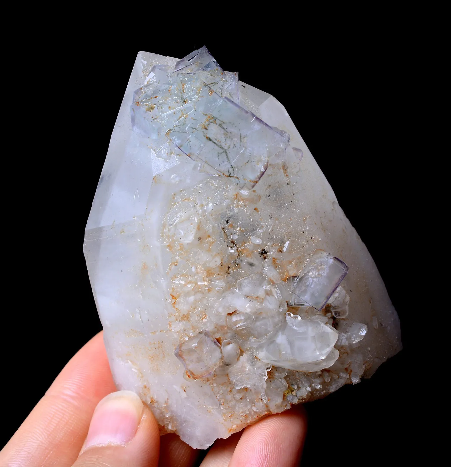 225.56g NEWLY DISCOVERED RARE FLUORITE & CRYSTAL SYMBIOTIC MINERAL SAMPLES