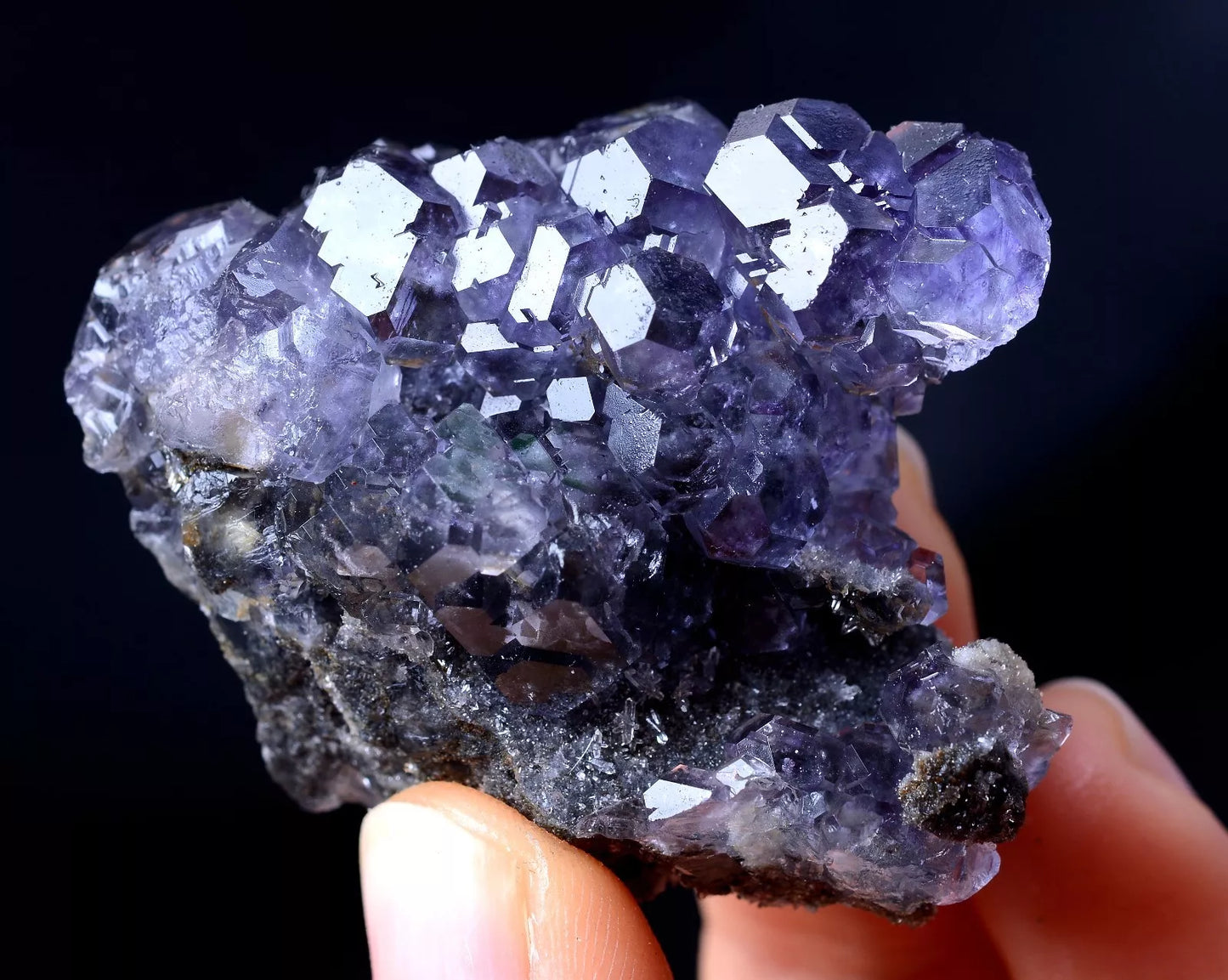 China/Newly DISCOVERED RARE PURPLE FLUORITE CRYSTAL MINERAL SPECIMEN 40.76g