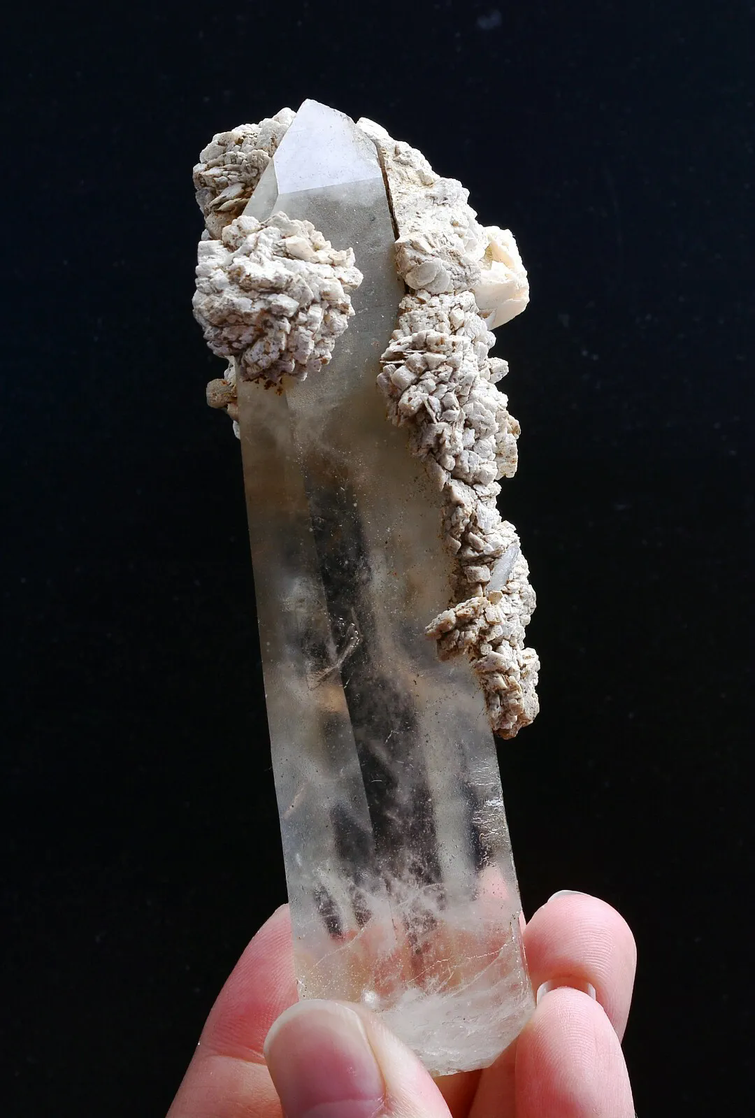 239g Natural QUARTZ Crystal Calcite Mineral Specimens/Inner Mongolia China