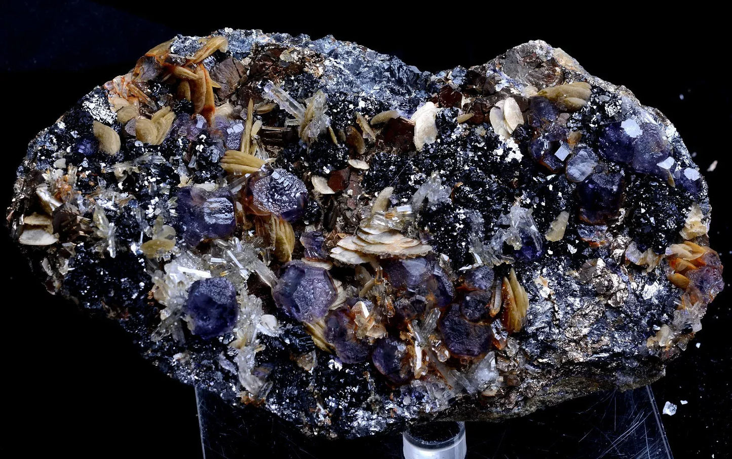 949g Natural Purple Fluorite & Calcite Crystal Mineral Specimen/Inner Mongolia