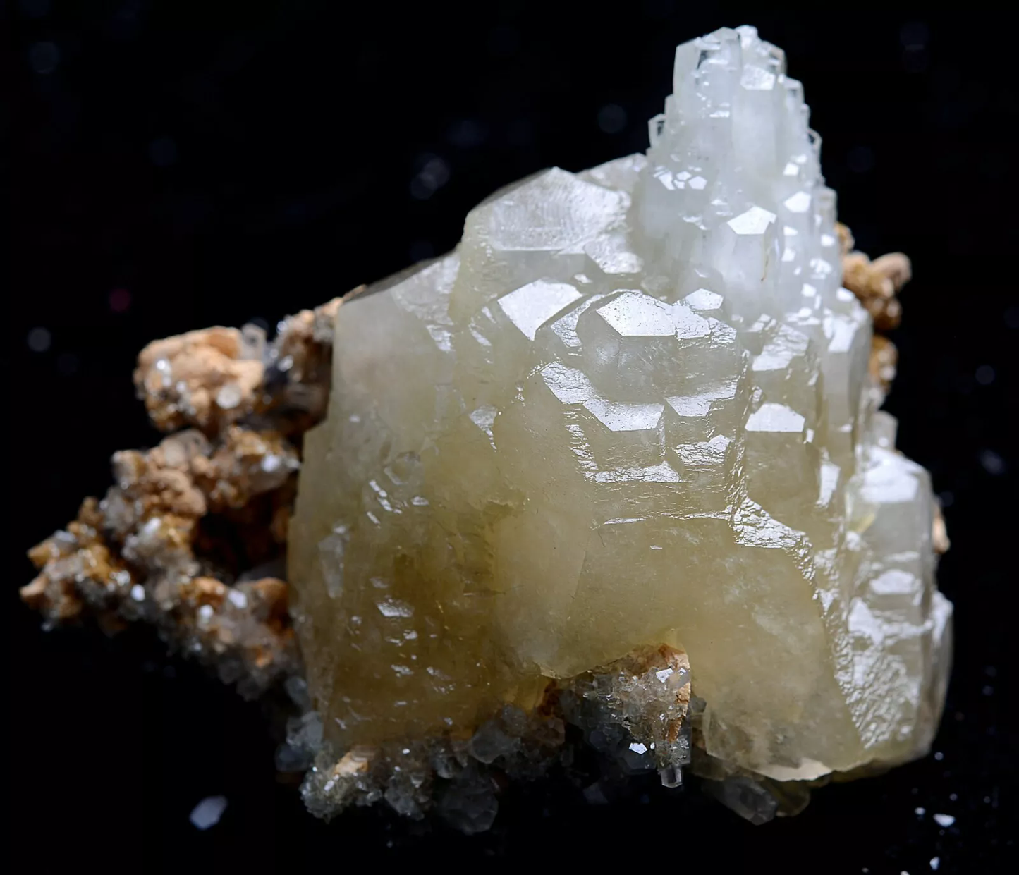 176g Natural Pink Fluorescent Calcite Empire State Building Mineral Specimen