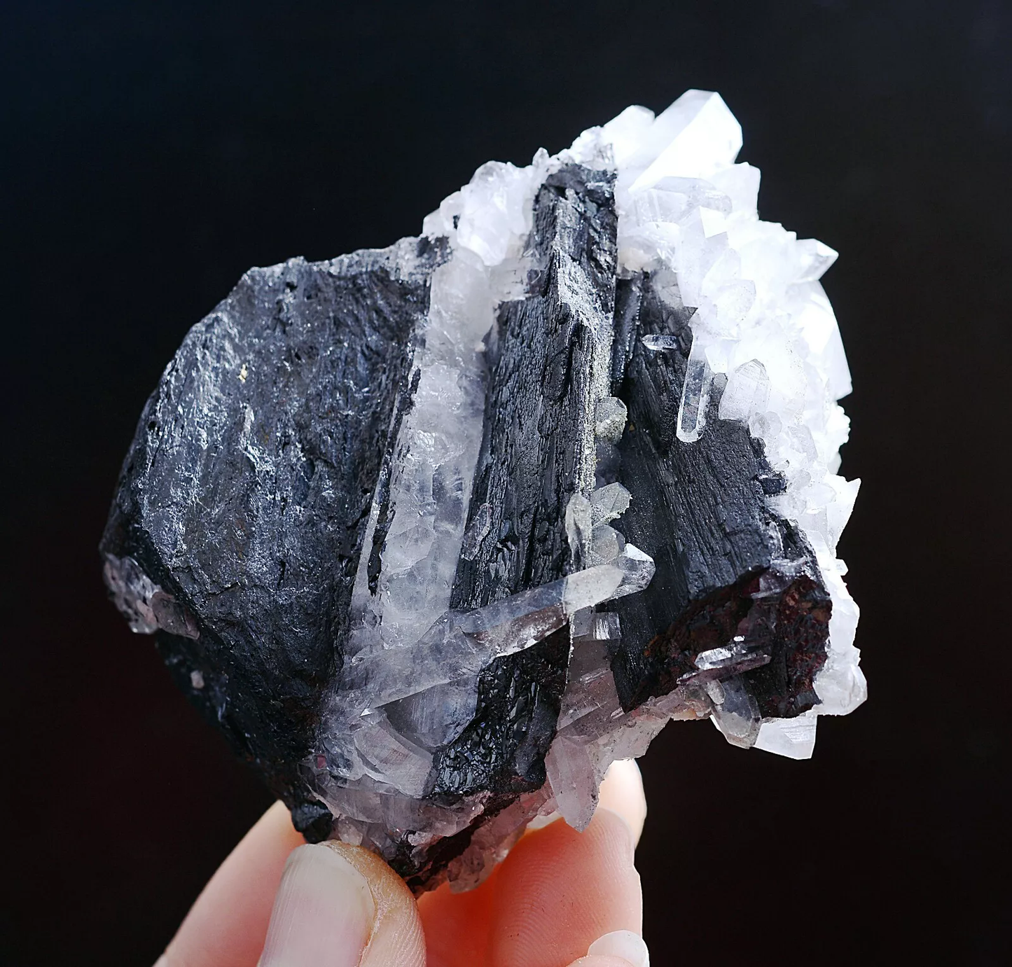 217g Natural Rare Wolframite CRYSTAL CLUSTER Mineral Specimen/Yaogangxian China