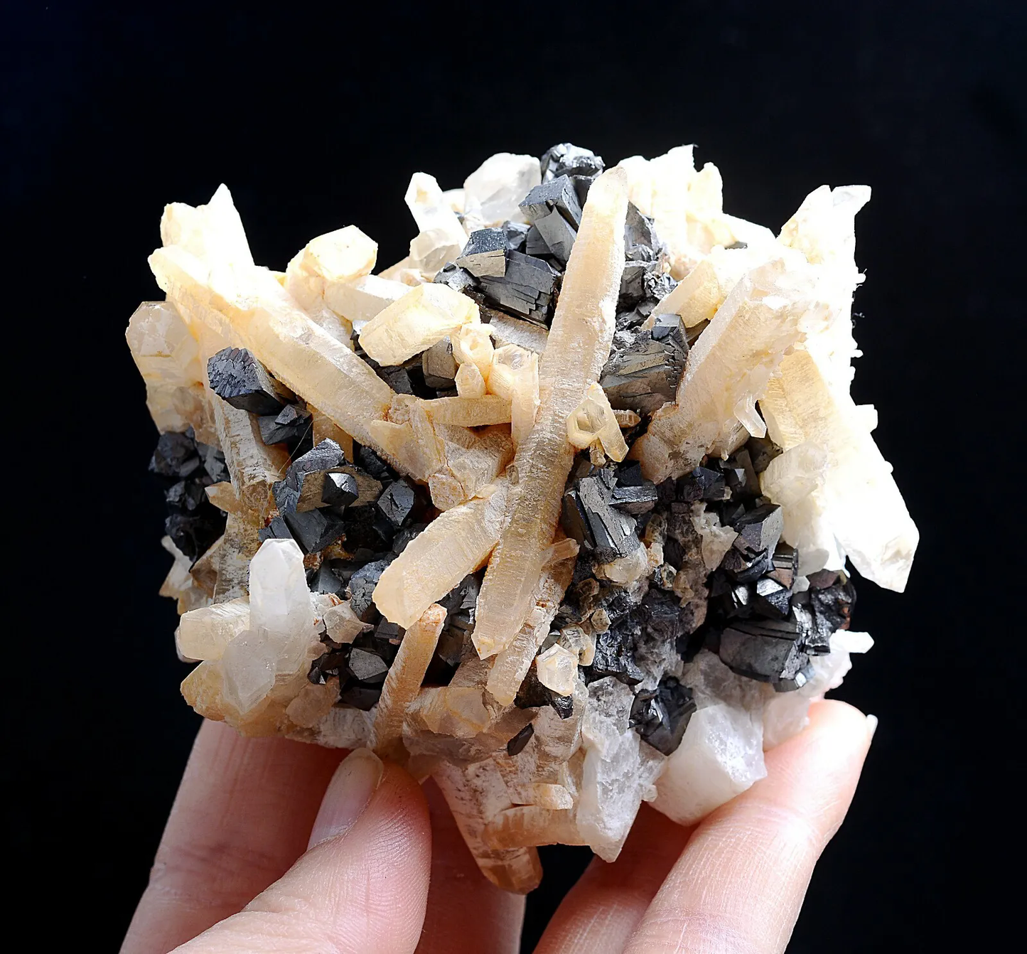 387g Natural Rare Arsenopyrite Crystal Cluster Mineral Specimen /yaogangxian