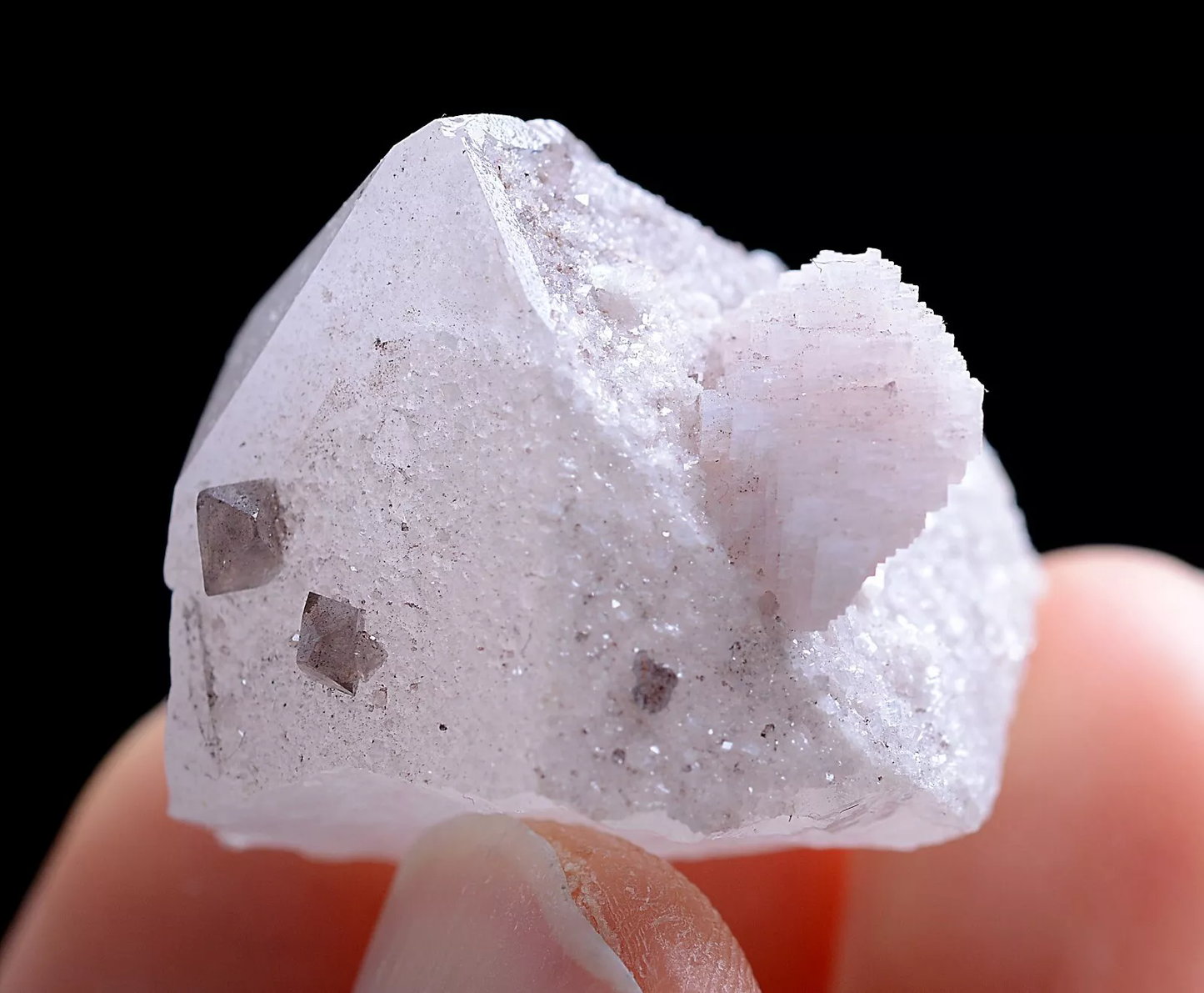 15gNatural Rare Scheelite & Crystal Calcite Mineral Specimen/Yaogangxian China