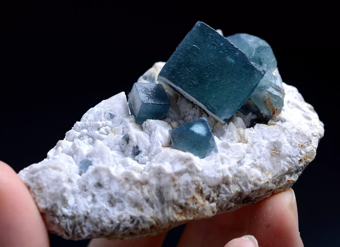 122g Natural Blue Green Cube Fluorite Mineral Specimen/Inner Mongolia China