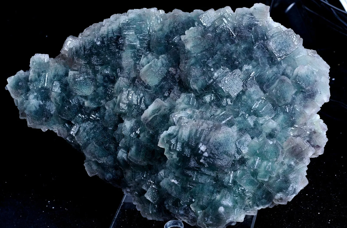 2798g Natural Complete Green Cube & Purple Fluorite Symbiotic Mineral Specimen