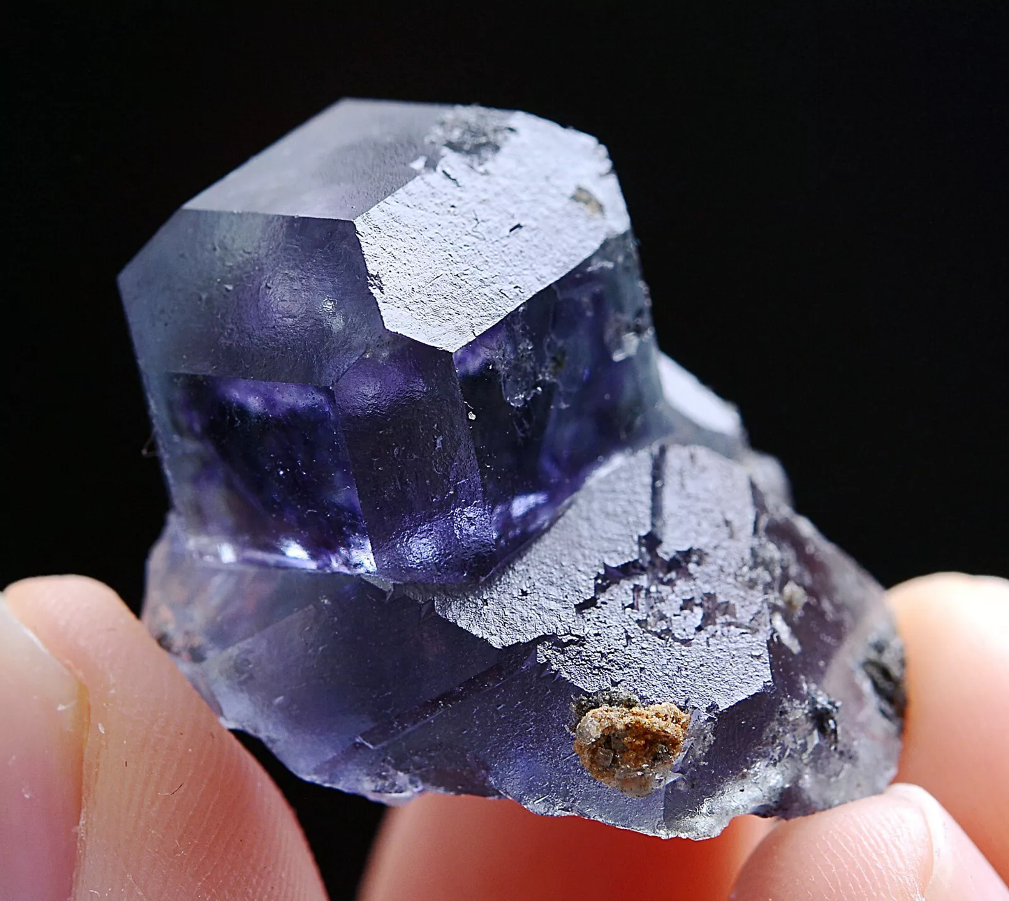 16g Natural Rare Cube Purple Fluorite Cluster Mineral Specimen/Fujian China