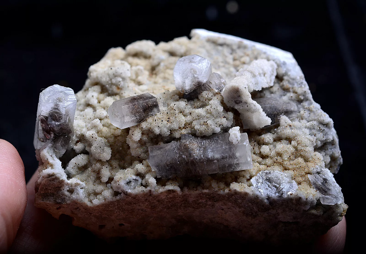 95g NATURAL Complete Pink Fluorescence Panda Calcite Mineral Specimen/ China