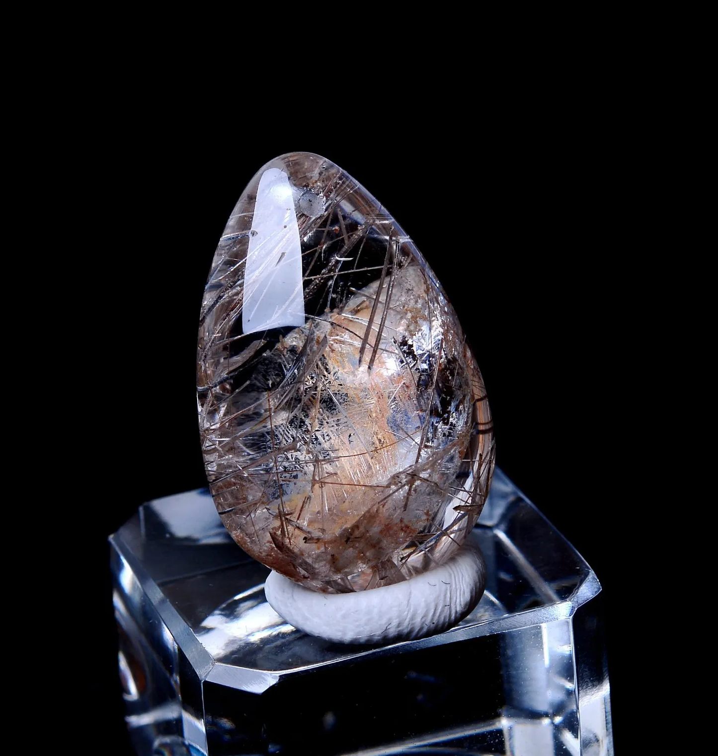 6.15g AA++Natural Clear Quartz hair Hair Sunflower Rutilated Crystal Pendant