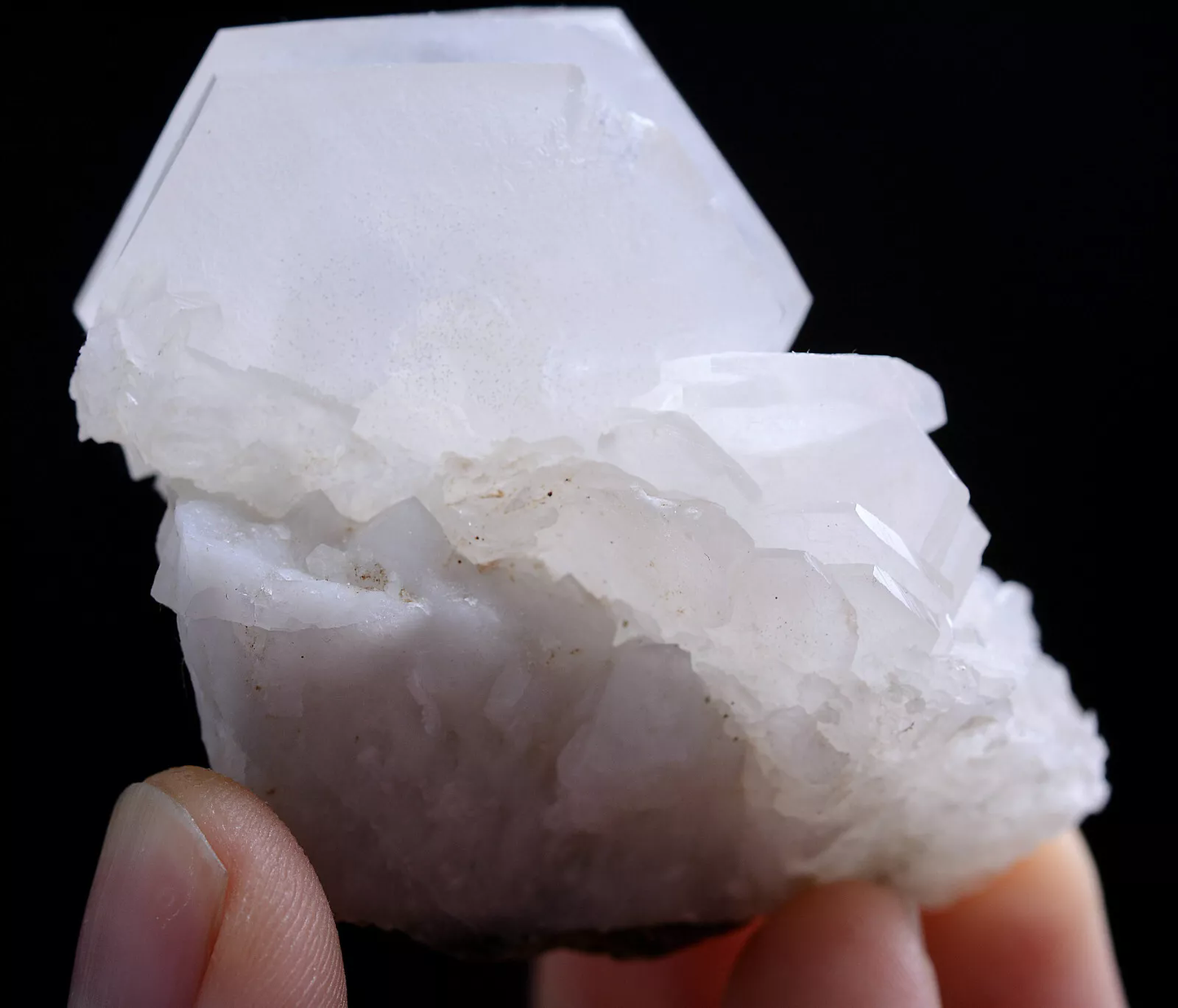 62g Natural Rare Hexagon Pink Fluorescent Calcite mineral specimen/China