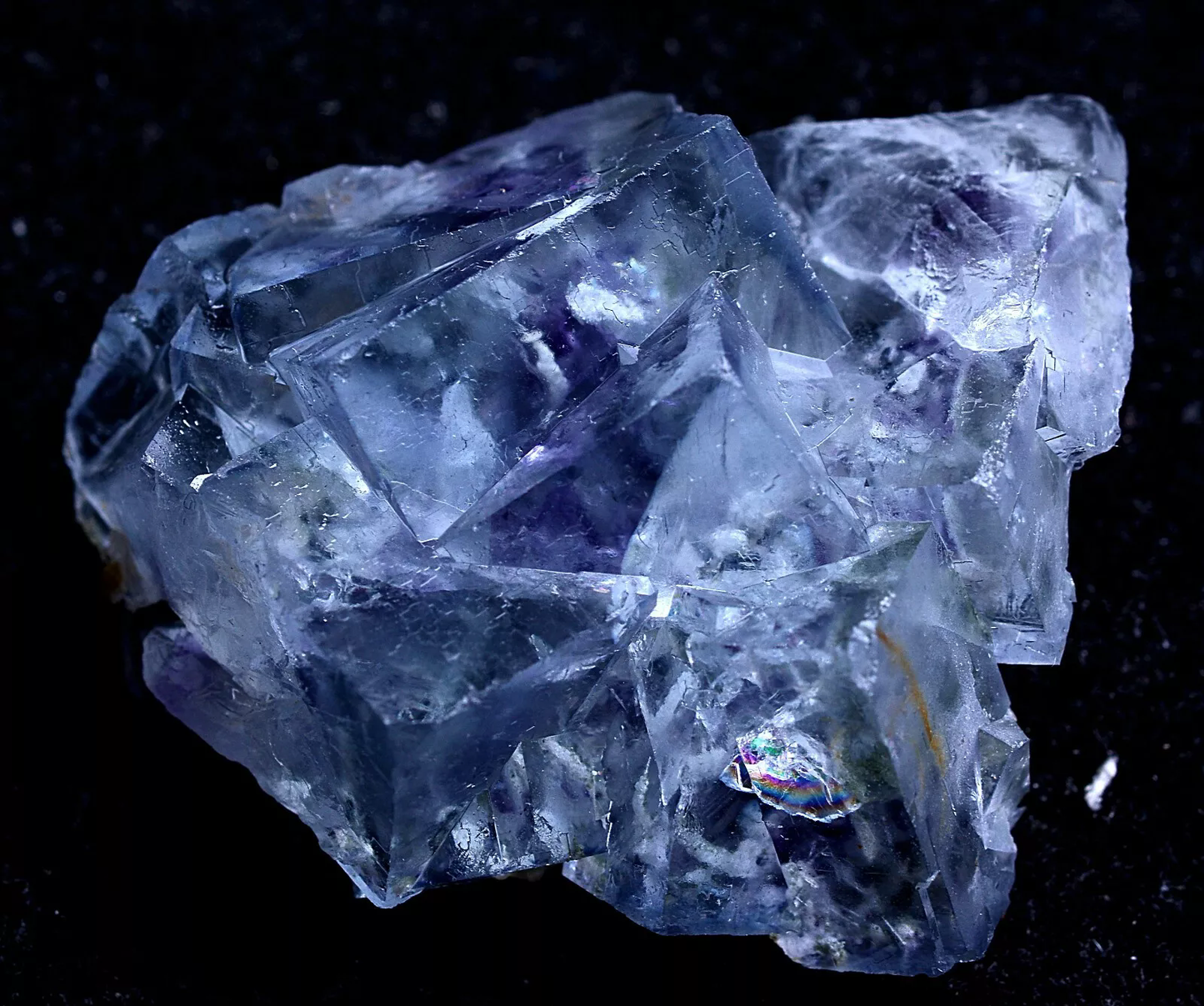 39g Natura Cube Purple FLUORITE Mineral Specimen/Yaogangxian China