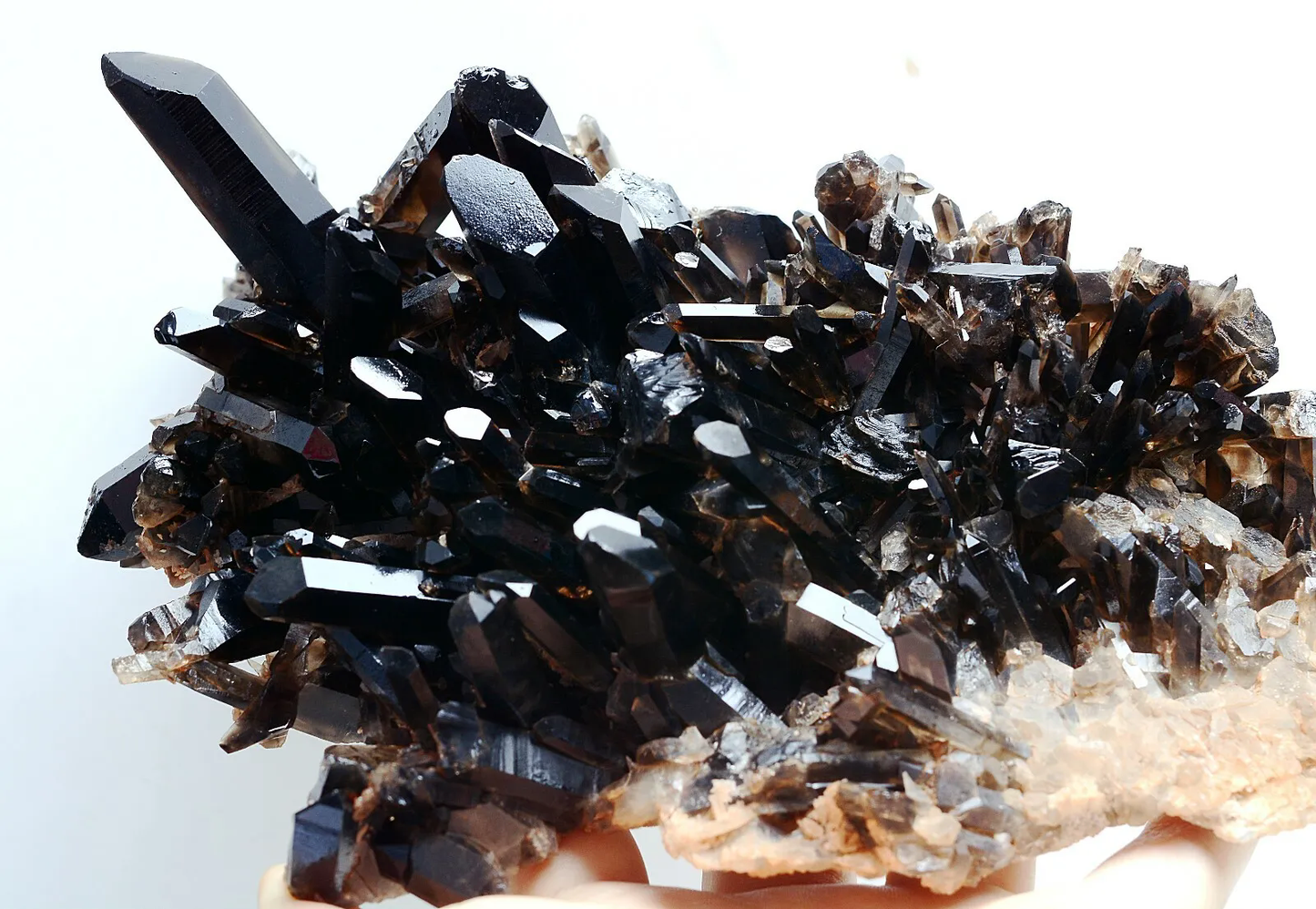 1218g Natural Rare Smoky & Black QUARTZ Crystal Cluster Mineral Specimen