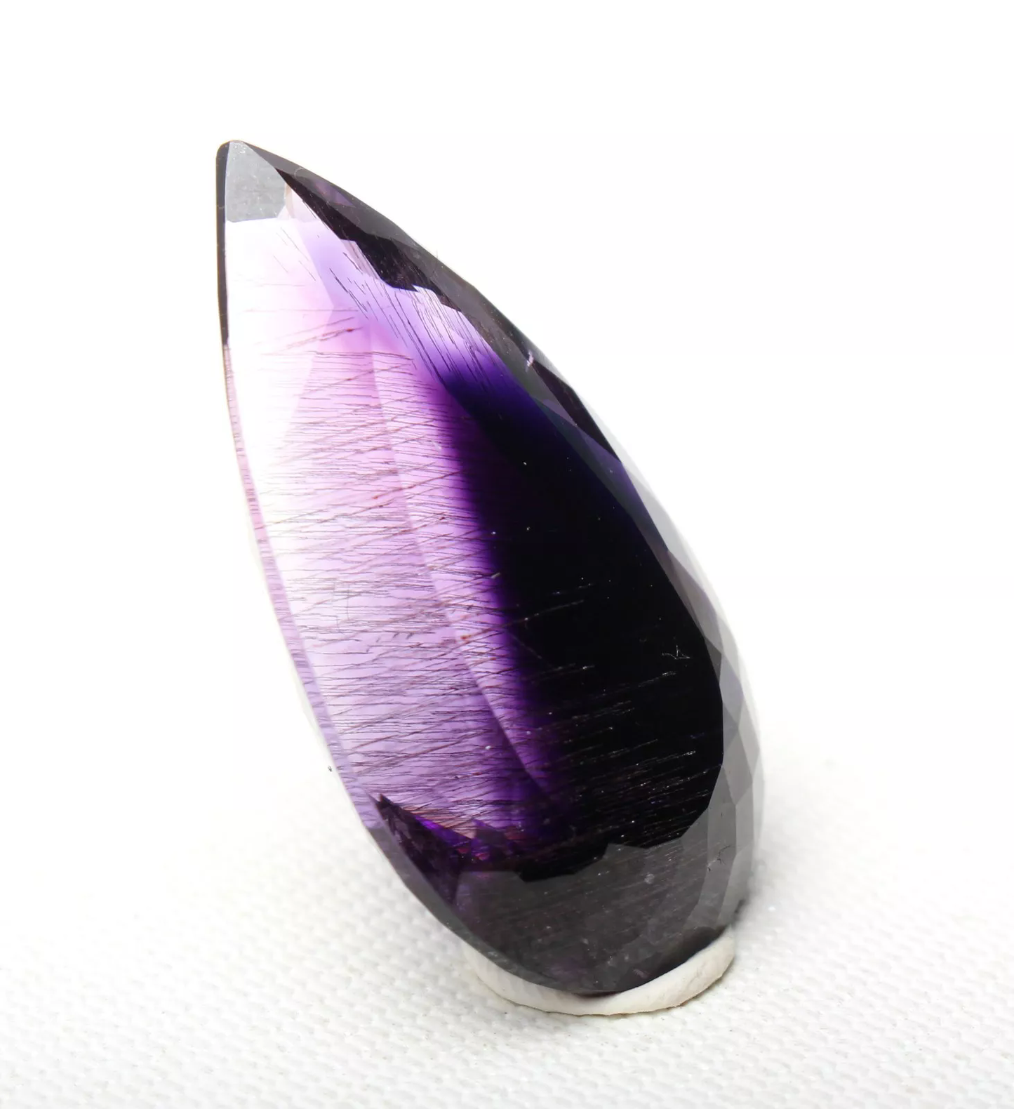 Beautiful Natural Gemstone Gold Hair Amethyst Quartz Crystal Pendant 5.62g