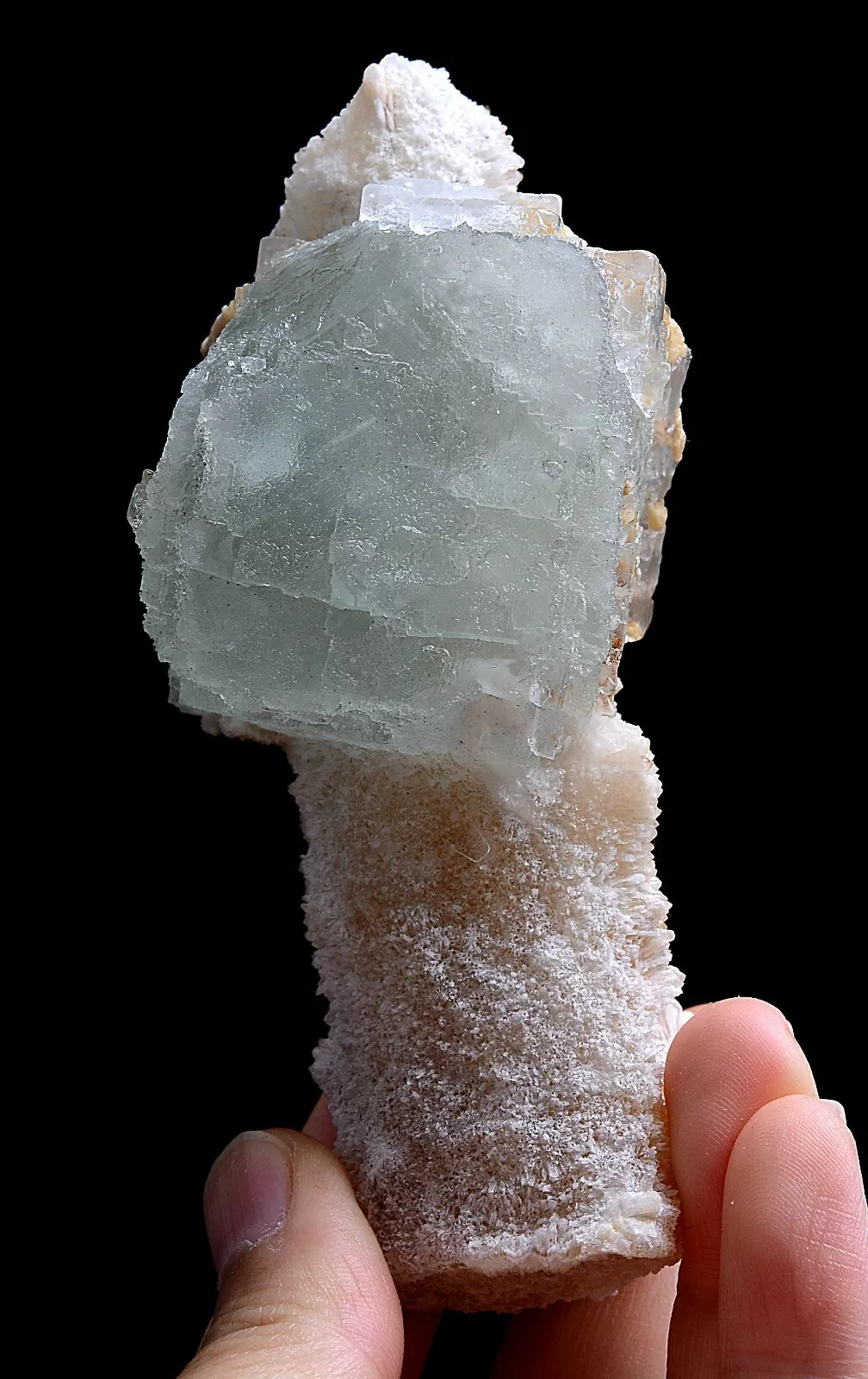 200g Natural Green Fluorite & Calcite Mineral Specimen/Yaogangxian China