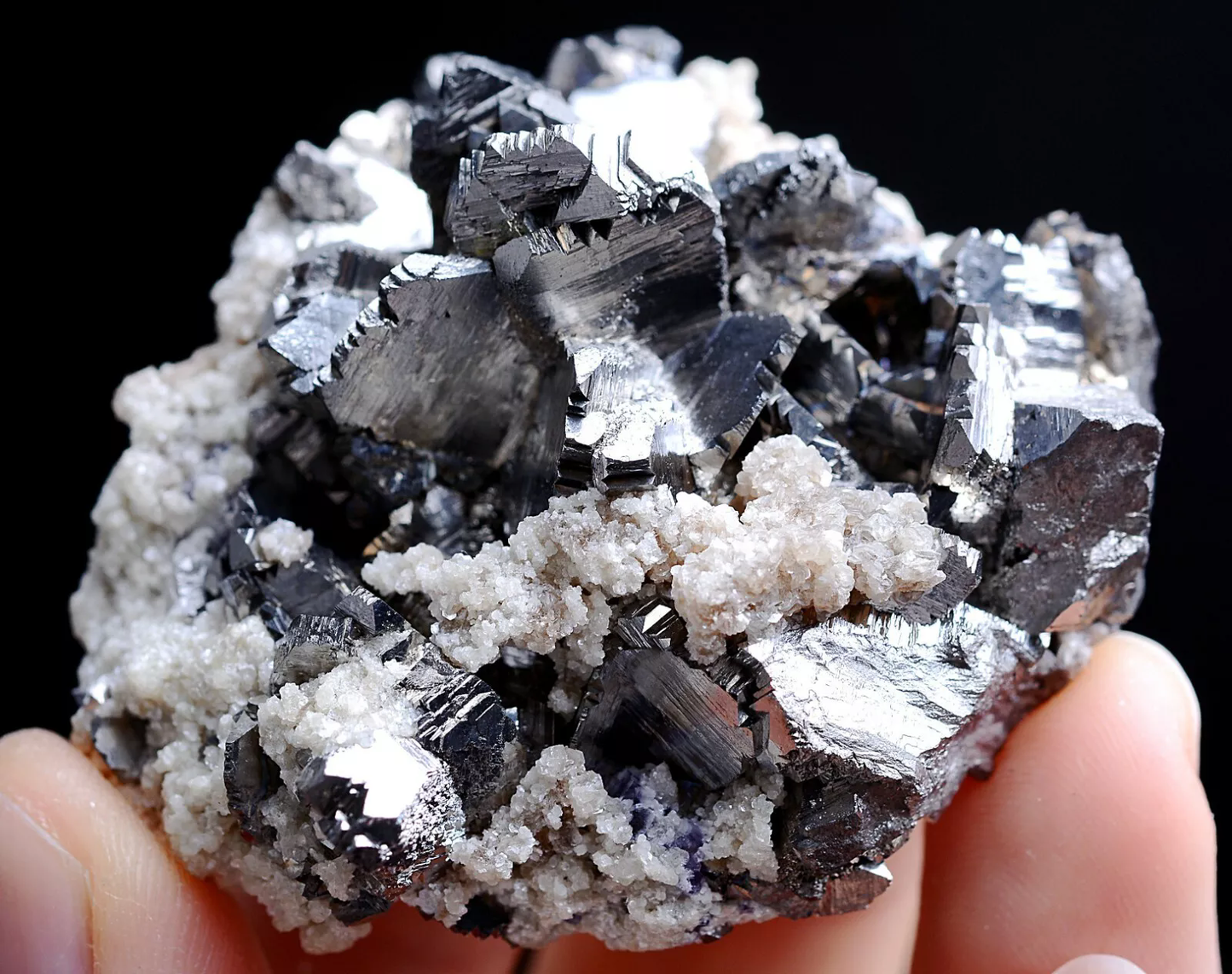 92.0g Natura Rare Arsenopyrite & Calcite Mineral Specimen/Yaogangxian China