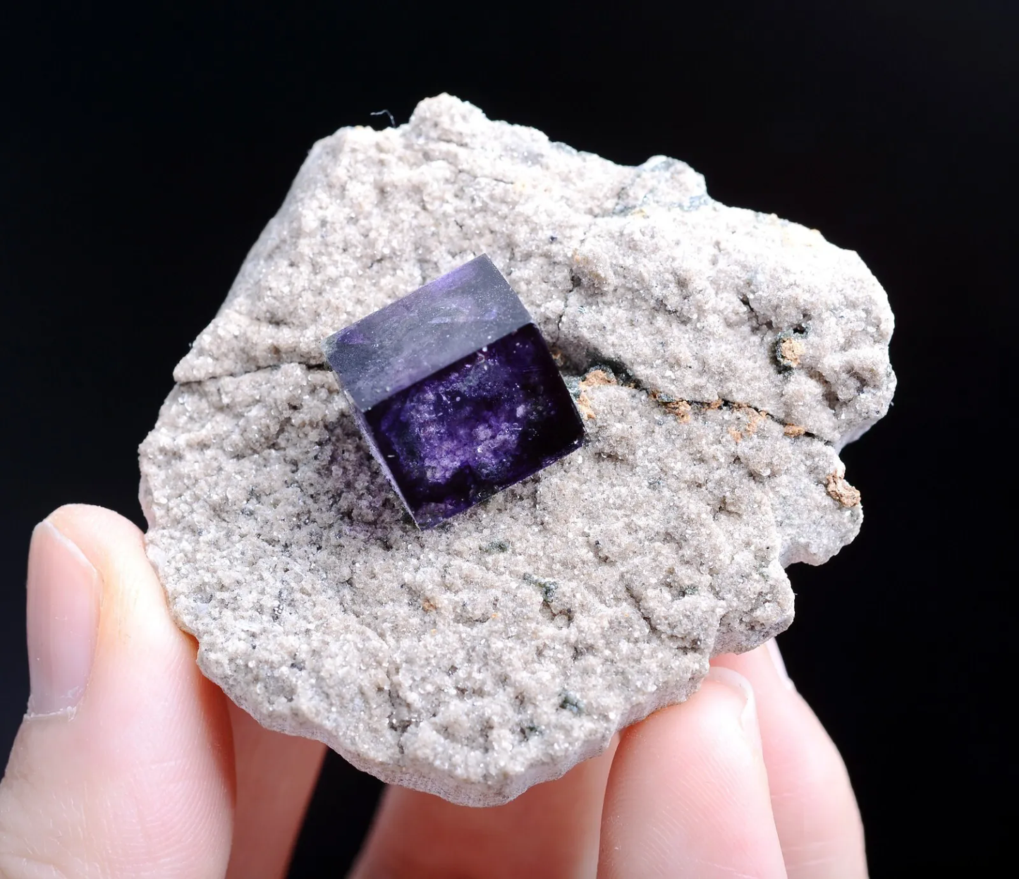 44.g Natural Phantom Window Purple FLUORITE Mineral Specimen/Yaogangxian China