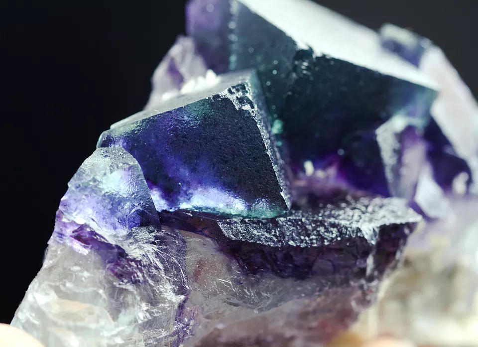 113g Natural Devil's Eye Purple FLUORITE Mineral Specimen/Inner Mongolia China