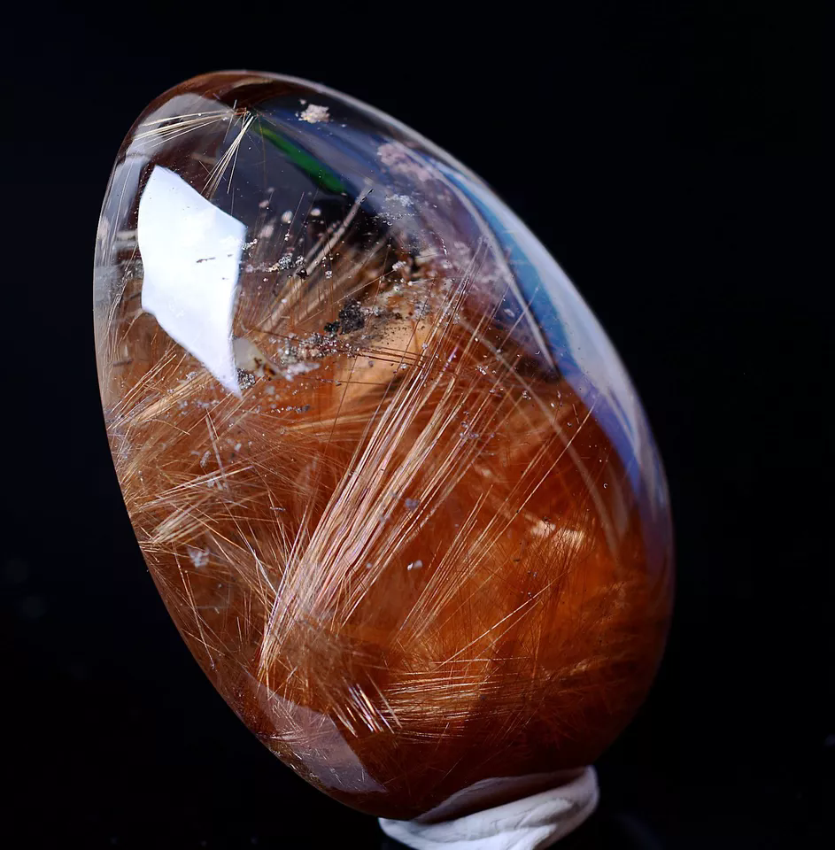 Natural Gold Rutilated Quartz Crystal Woman Men Powerful Pendant 39.38g