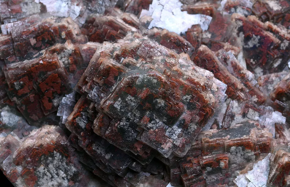 3545.5g Natural Perfect Red "Phantom" Cube Fluorite Cluster Mineral Specimen