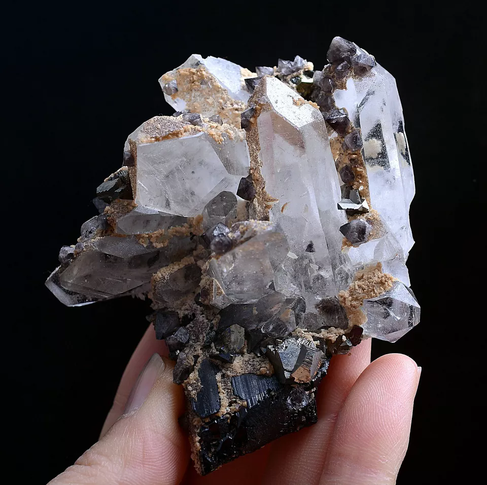 156gNatural Rare Scheelite &Crystal Cluster Mineral Specimen/Yaogangxian China