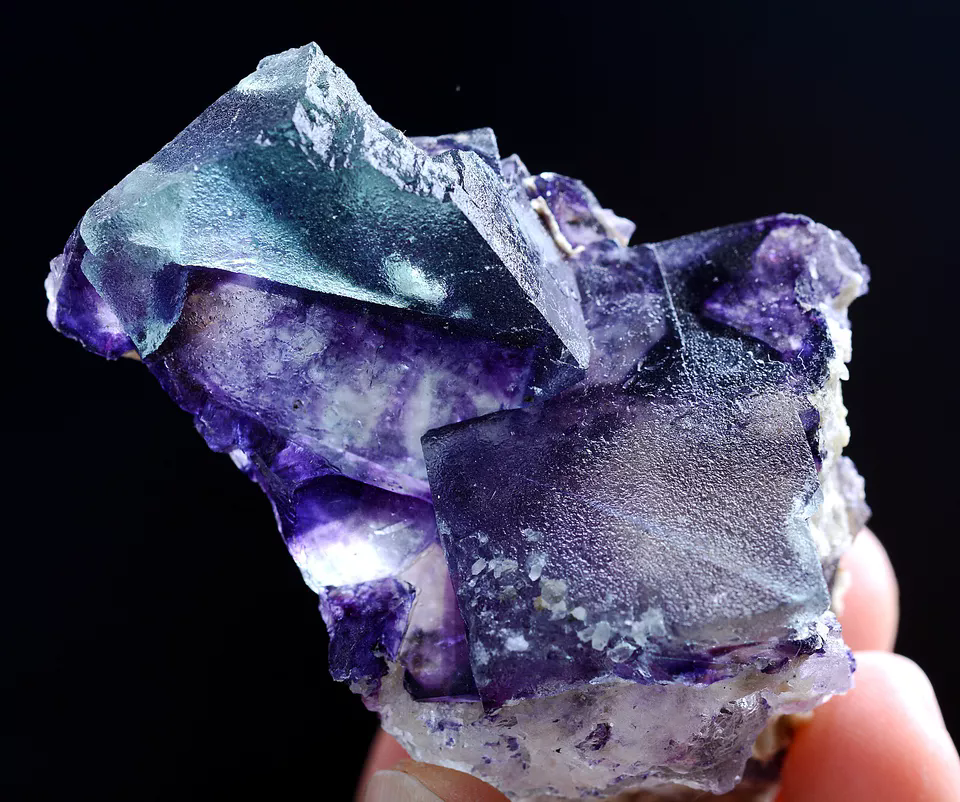 79g Natural Devil's Eye Purple FLUORITE Mineral Specimen/Inner Mongolia China