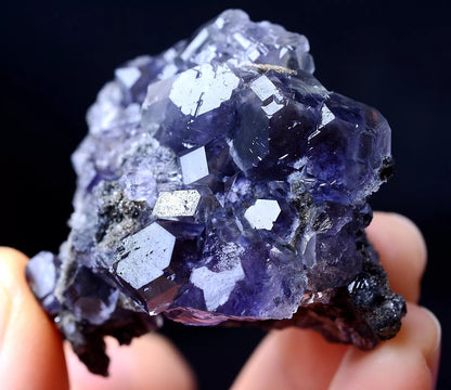 56.39g BEAUTIFUL Newly DISCOVERED RARE PURPLE FLUORITE CRYSTAL MINERAL SPECIMEN