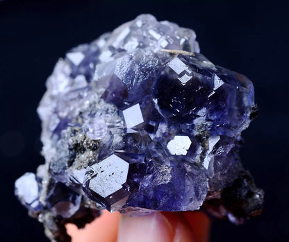 56.39g BEAUTIFUL Newly DISCOVERED RARE PURPLE FLUORITE CRYSTAL MINERAL SPECIMEN