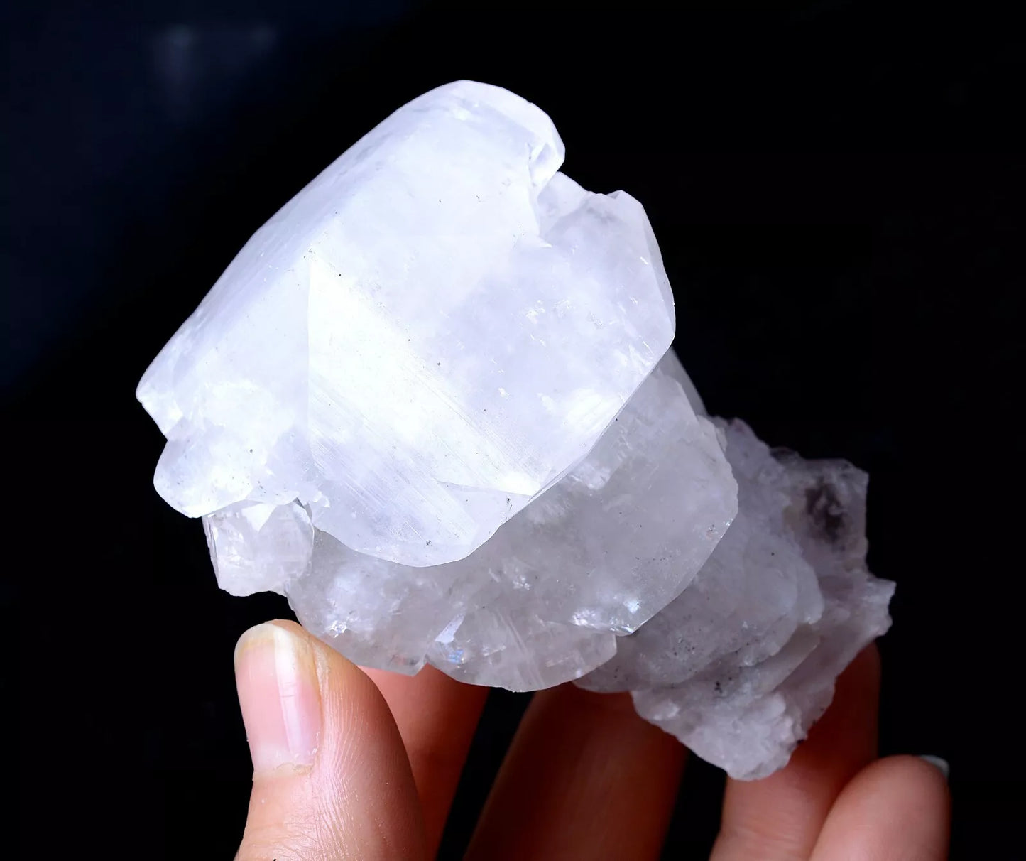 157g Beautiful Natural Rare White "Benz" Calcite Mineral Specimen/ China