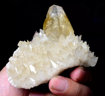 235gNatural Perfect Dipyramidal Yellow Calcite CLUSTER Mineral Specimen/China