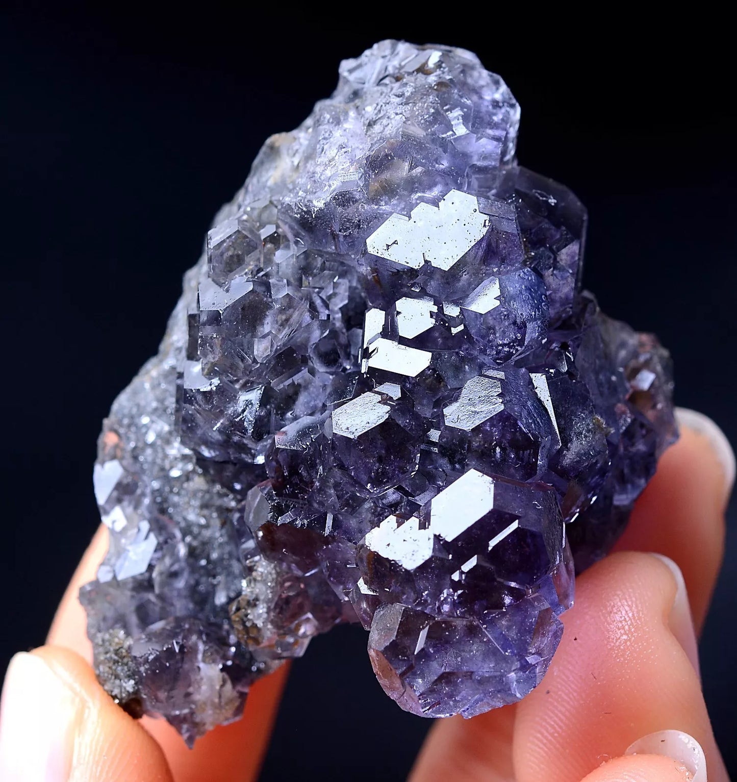 China/Newly DISCOVERED RARE PURPLE FLUORITE CRYSTAL MINERAL SPECIMEN  40.76g