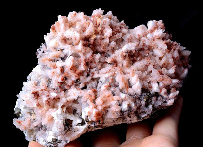 909g China /Newly DISCOVERED RARE RED CALCITE & PYRITE CRYSTAL MINERAL SPECIMEN