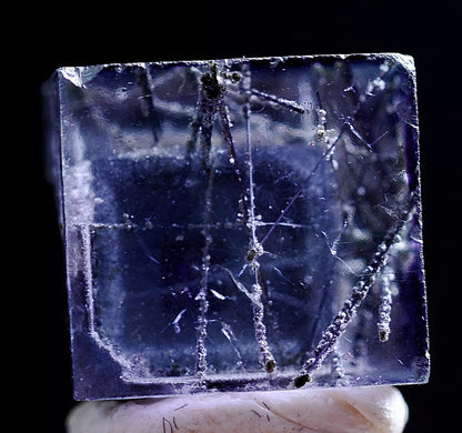 3g Natural Complete Bismuthinite Purple FLUORITE Mineral Specimen/Yaogangxian