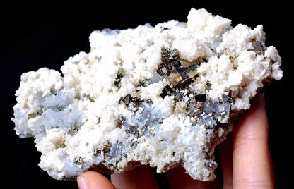 196g NATURAL DOLOMITE & CHALCOPYRITE CRYSTAL CLUSTER SYMBIOTIC Mineral Specimen