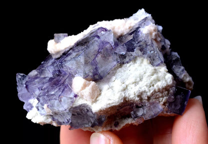 91.51g Yao Gang Xian NEWLY DISCOVERED RARE PURPLE FLUORITE MINERAL SAMPLES