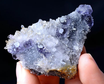 China / RARE PURPLE FLUORITE & CRYSTAL SYMBIOTIC MINERAL SPECIMEN  35.37g