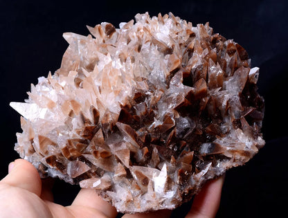 Newly Find Natural Red Swallow-Tail Twin Crystal Calcite Mineral Specimen  477g