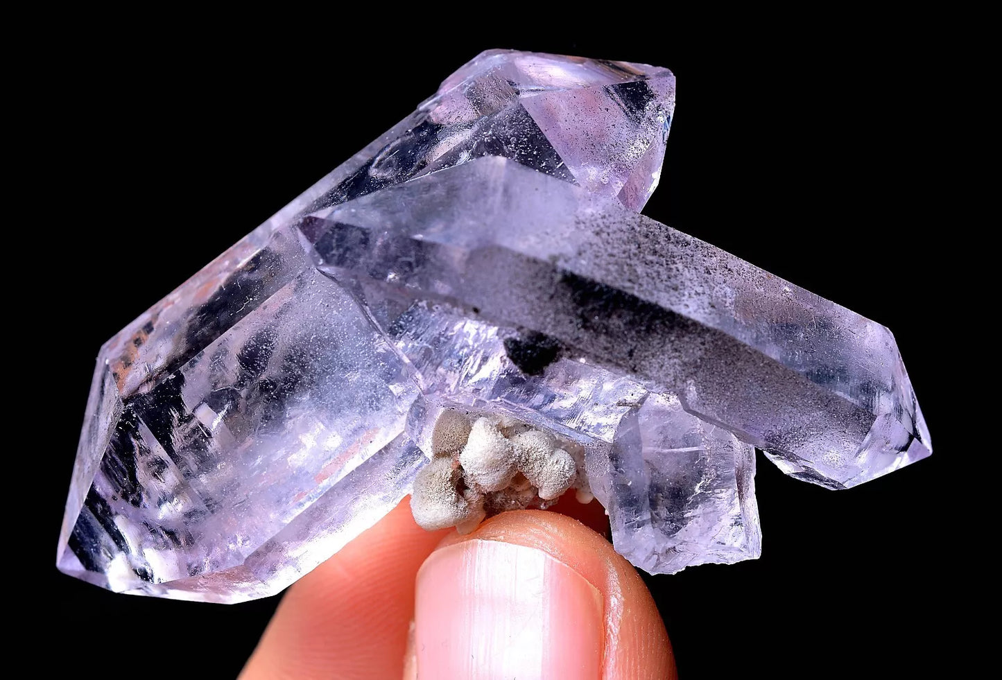 23.91g NATURAL Amethyst Quartz Skeletal Crystal Point Mineral Specimen/Mexico