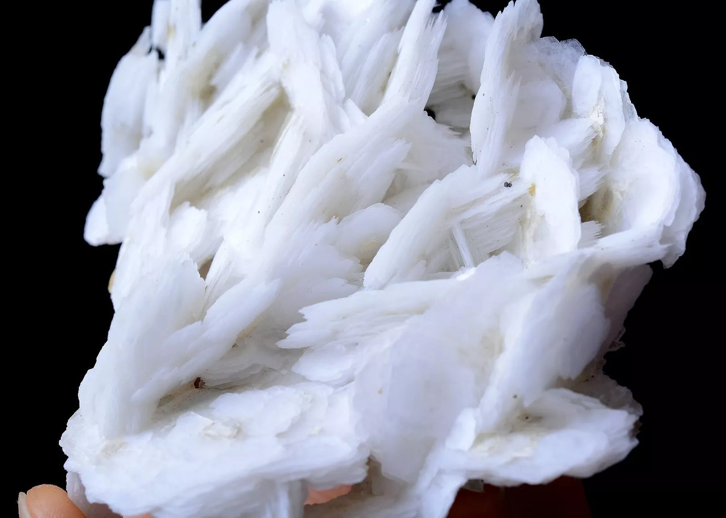 148g New Find Natural Rare White Ladder-Like Calcite & Crystal Mineral Specimen