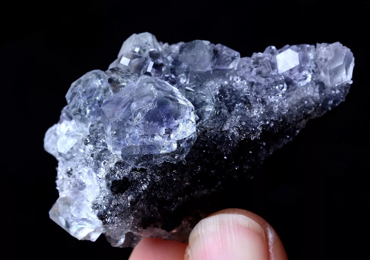 44g MUSEUM COLLECTION NEWLY DISCOVERED RARE PURPLE FLUORITE MINERAL SAMPLES