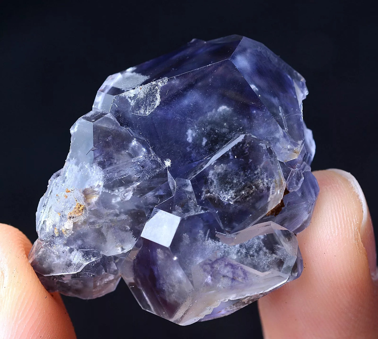 22.35g China / Newly DISCOVERED RARE PURPLE FLUORITE CRYSTAL MINERAL SPECIMEN