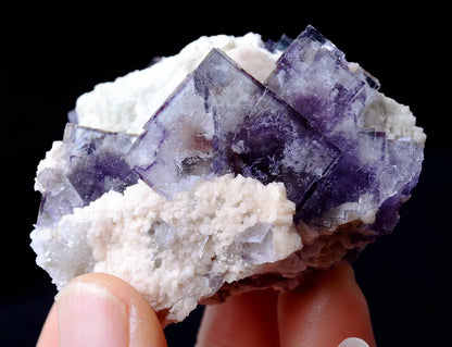 91.51g Yao Gang Xian NEWLY DISCOVERED RARE PURPLE FLUORITE MINERAL SAMPLES