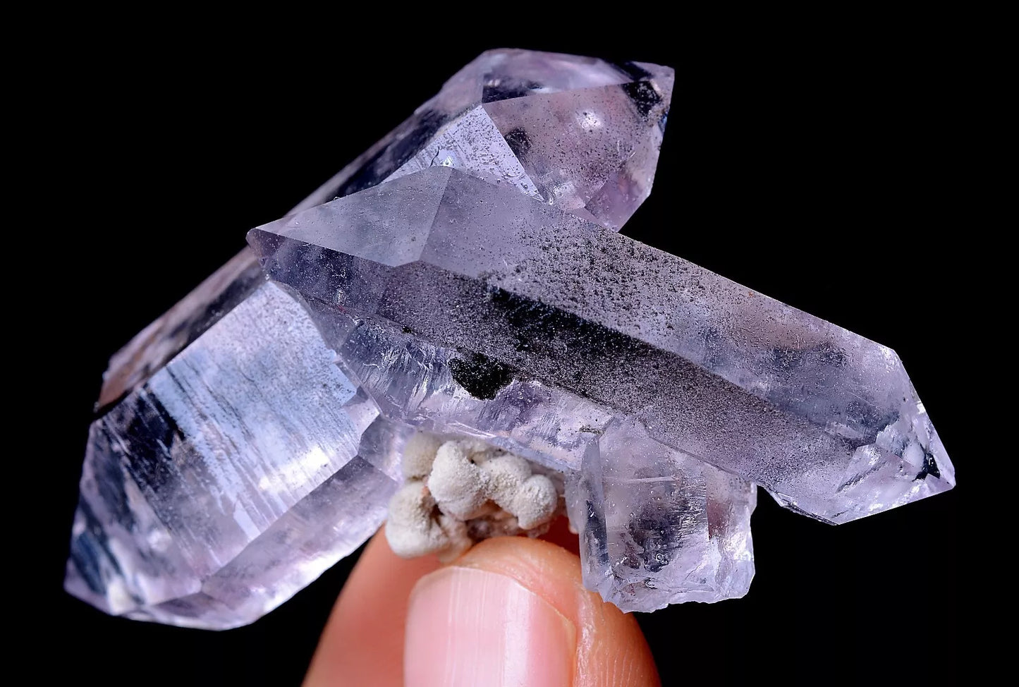 23.91g NATURAL Amethyst Quartz Skeletal Crystal Point Mineral Specimen/Mexico