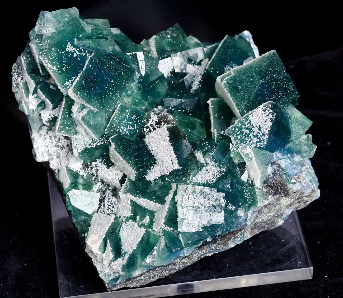 920.5g New Varieties NATURAL Green Cubic FLUORITE Crystal Mineral Specimen