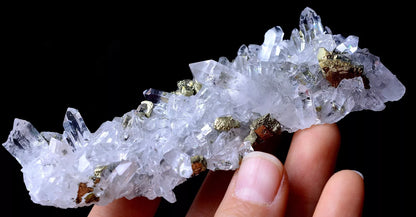 94.g  NEWLY DISCOVERED CRYSTAL CLUSTER & CHALCOPYRITE SYMBIOTIC MINERAL  SAMPLES