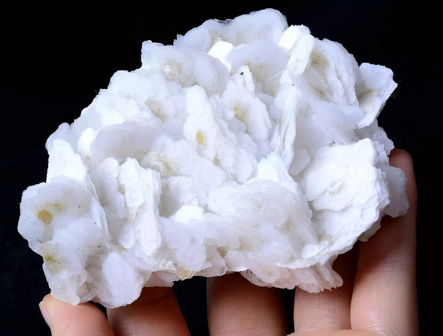 148g New Find Natural Rare White Ladder-Like Calcite & Crystal Mineral Specimen