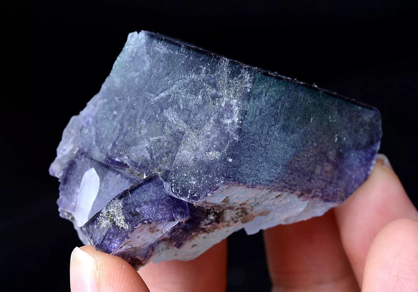 78.38g NEWLY DISCOVERED RARE PURPLE FLUORITE & CRYSTAL MINERAL SAMPLES