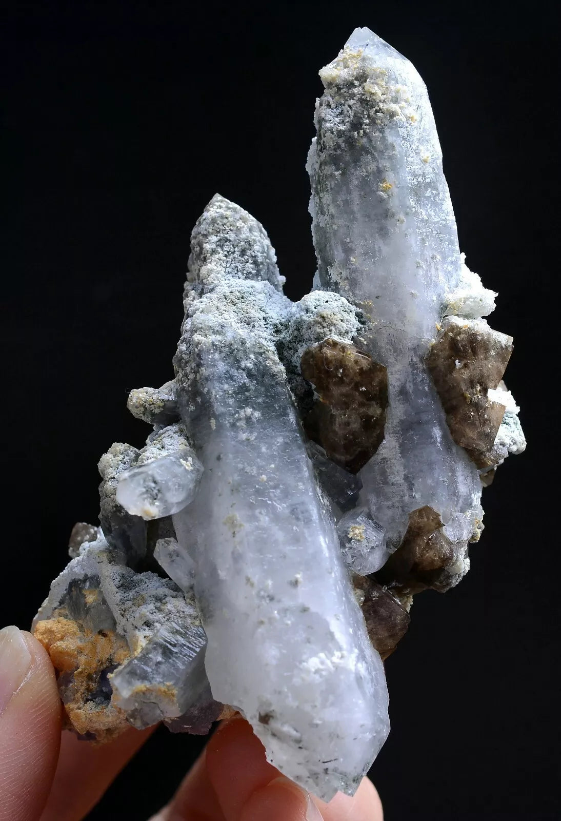 125gNatural Rare Scheelite & Crystal Cluster Mineral Specimen/Yaogangxian China